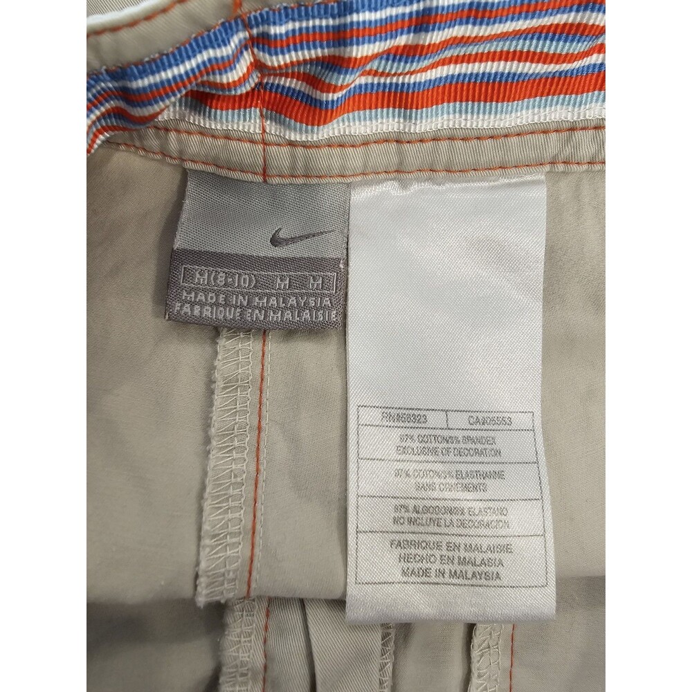 Nike Women's Beige Mini Short Size Medium - Picture 2 of 6